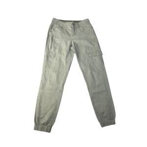 Lole Women’s XS Sage Green Linen Blend Lightweight Cargo Joggers
